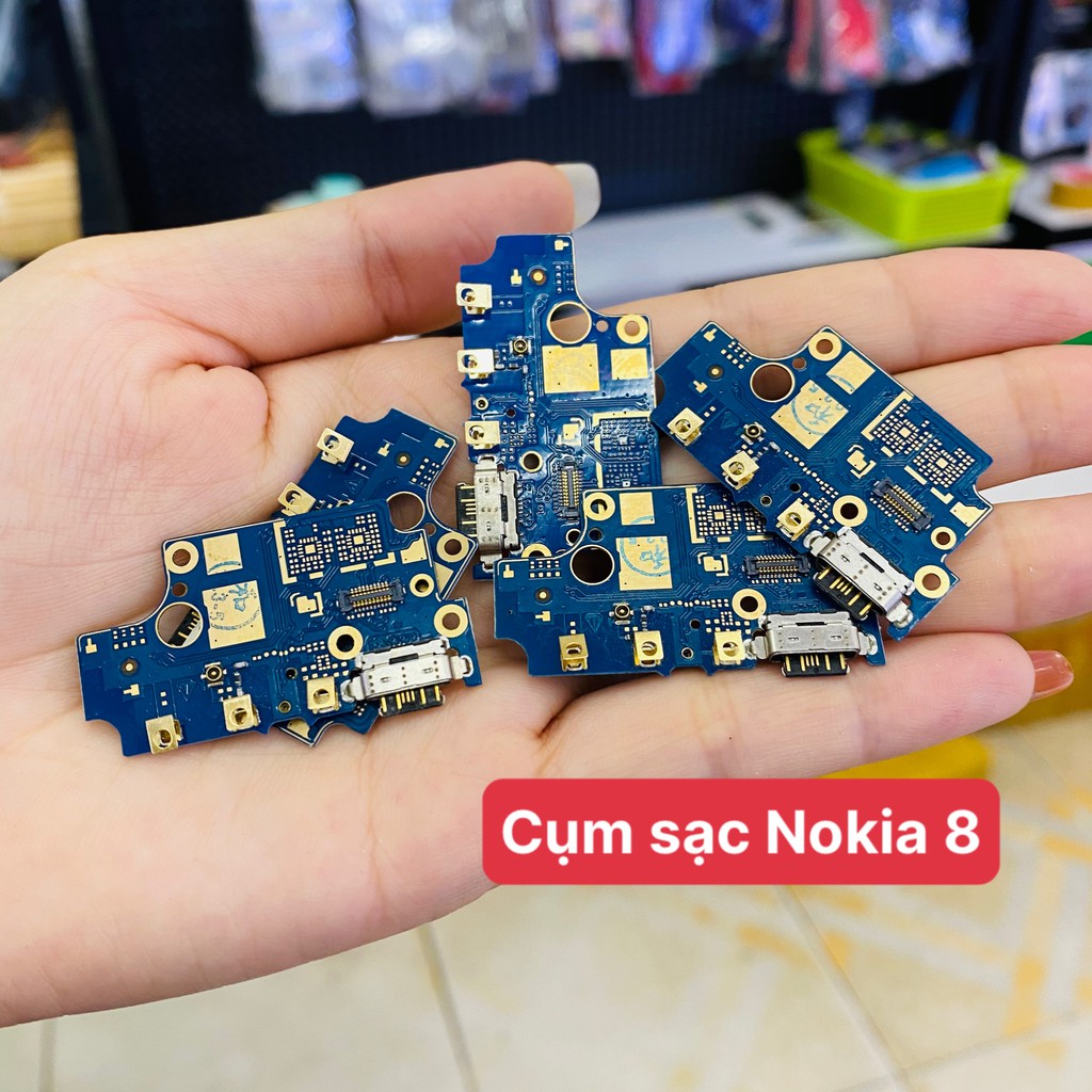 Cụm chân sạc Nokia 8 TA-1004 ( mic , tai nghe ) , Nokia 8 TA-1004 linh kiện loại tốt, bảo hành đổi trả