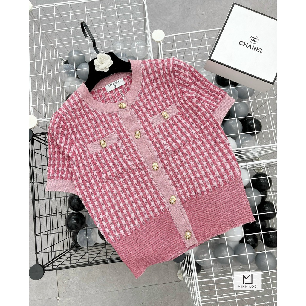 Áo Len Cộc Tay Mongtoghi Chanel Hồng Siêu Hot Hàng Quảng Châu Cao Cấp Full Tag Mác | BigBuy360 - bigbuy360.vn