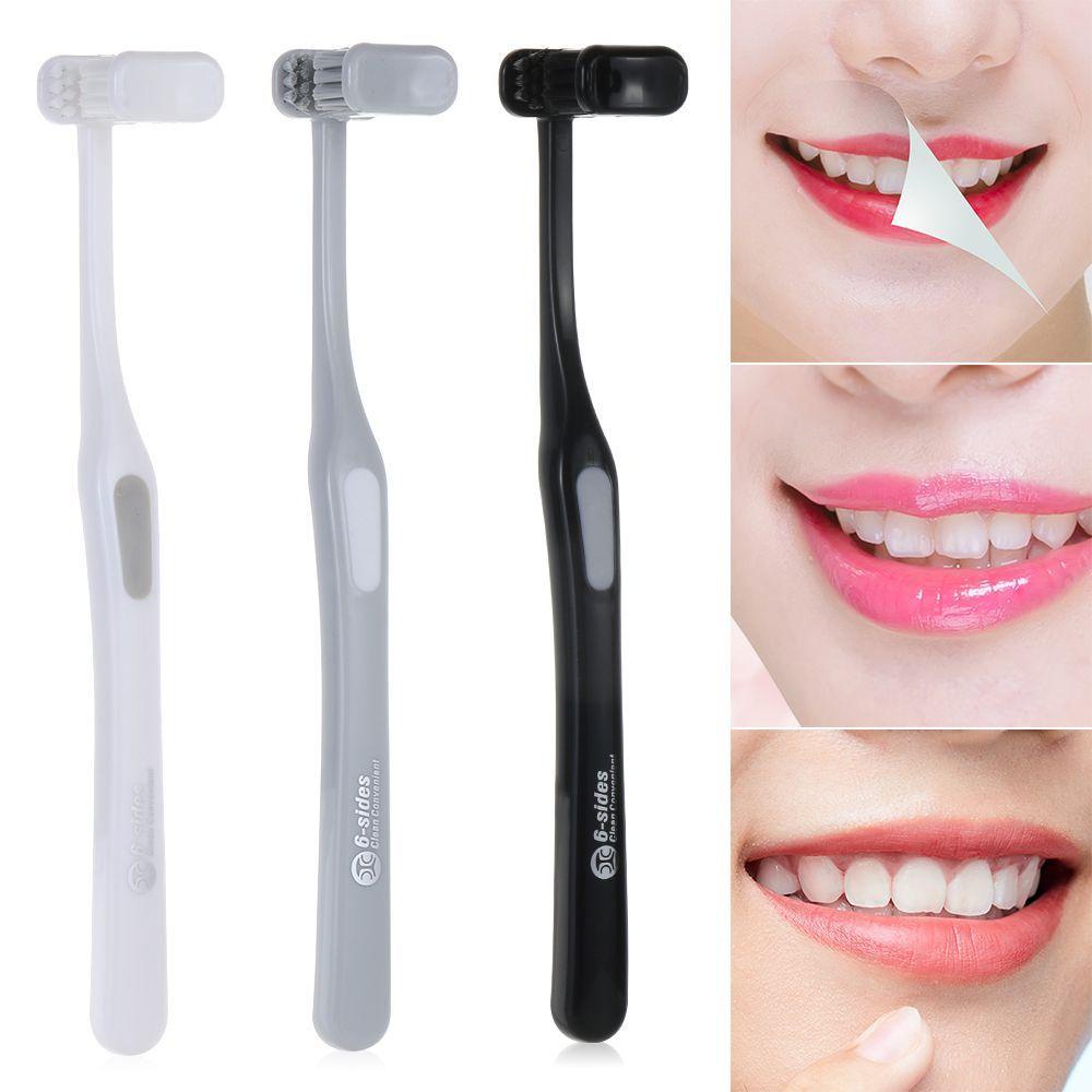 Mocho Bàn Chải Đánh Răng 6 Mặt Tròn Siêu Mịn Chăm Sóc Răng Miệng Cho Người Lớn