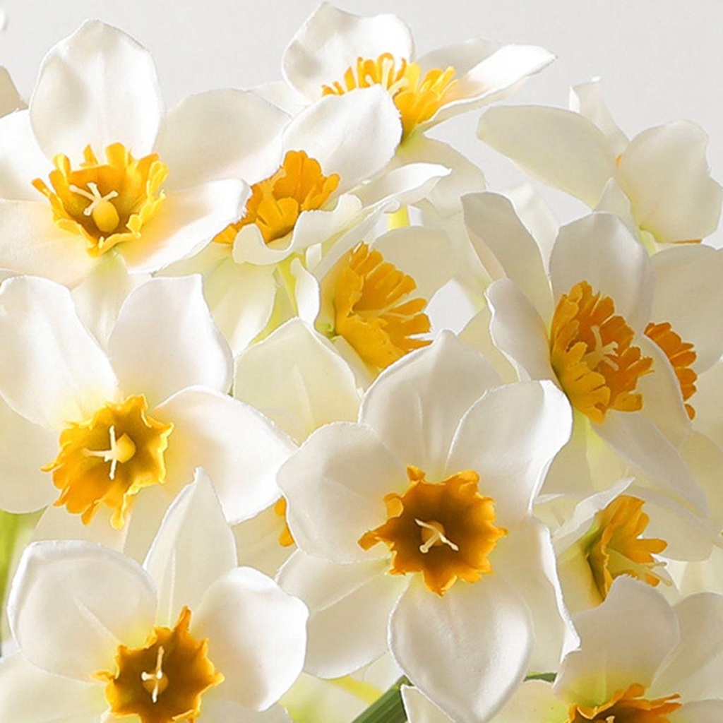 Set 6 Vòng Hoa Daffodil Nhân Tạo Trang Trí Nhà Cửa DIY