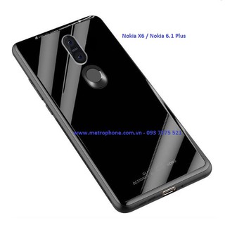 ỐP LƯNG GƯƠNG KÍNH DÀNH CHO NOKIA X6 hoặc NOKIA 6.1 PLUS