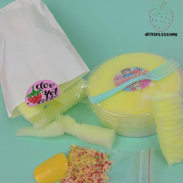 (dilysetsyslime) Khoai tây lắc phô mai – diy slime 250ml