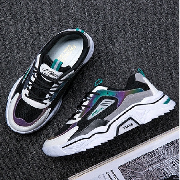 Giày Sneaker Nam Đế Cao Su Non, Giày Nam trend 2021 - Tăng Chiều Cao Tự Nhiên k1