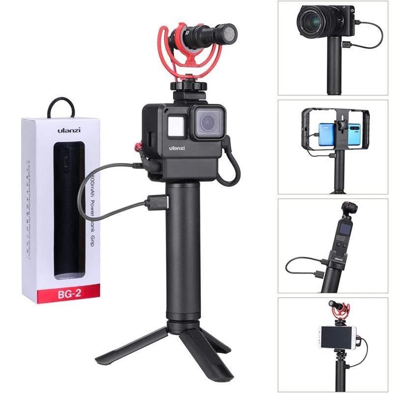 [Rẻ vô địch] TAY CẦM PIN DỰ PHÒNG CHO GOPRO, OSMO POCKET CHÍNH HÃNG ULANZI