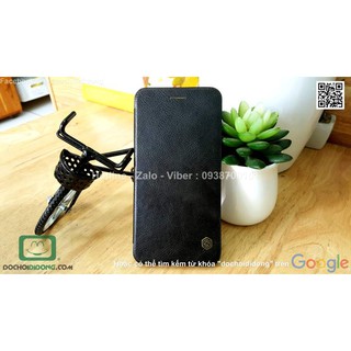 Bao da iPhone 7 Plus Nillkin Qin vân sần