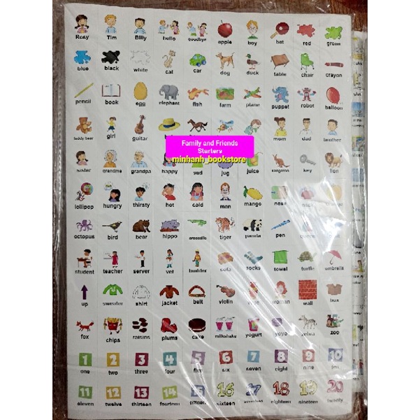 Sticker từ vựng Family & Friends bản quốc tế