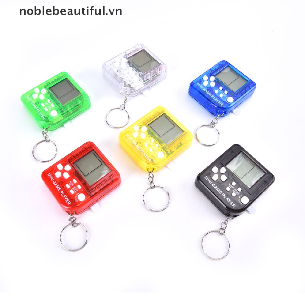 [noblebeautiful] Máy Chơi Game Cầm Tay Cổ Điển Tích Hợp 26 Trò Chơi Có Móc Khóa