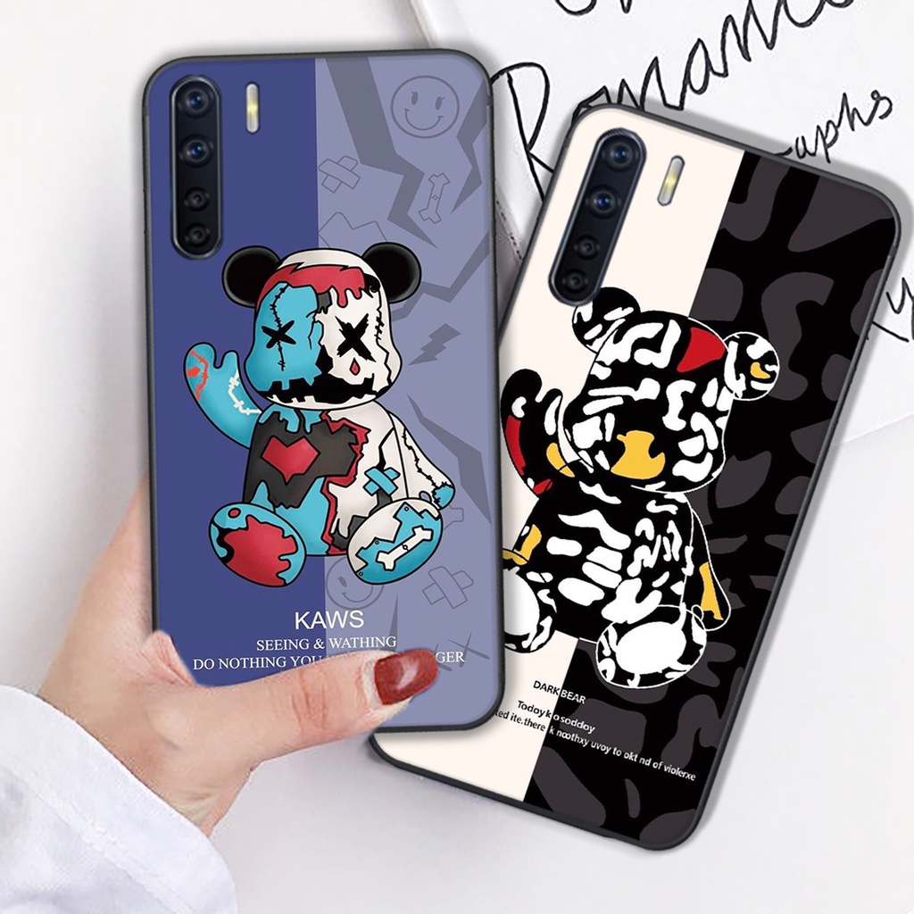 [SALE OFF] ỐP LƯNG IN HÌNH BEARBRICK CHO OPPO A91-OPPO RENO 3 CỰC CHẤT-GIÁ RẺ