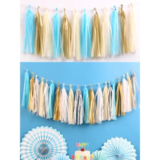 SET 5 TUA RUA GIẤY LỤA TRANG TRÍ, NHIỀU MÀU LỰA CHỌN