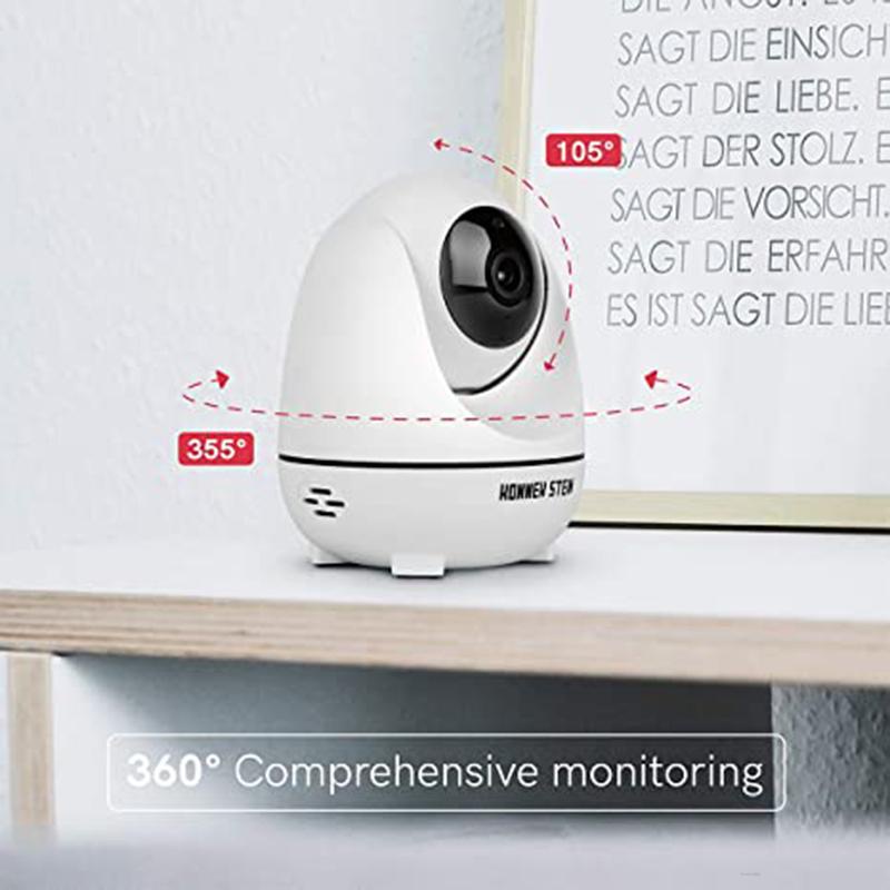 Camera An Ninh Không Dây 360 Độ°Bộ Điều Khiển Từ Xa Hai Chiều HD 1080P Tầm Nhìn Ban Đêm Hỗ Trợ Thẻ TF