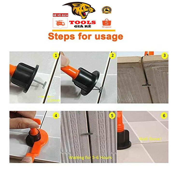 Ke Cân Bằng Lát Gạch Tái Sử Dụng - Ke Vít ốp Lót Nền Gạch Men Chữ Thập QE026