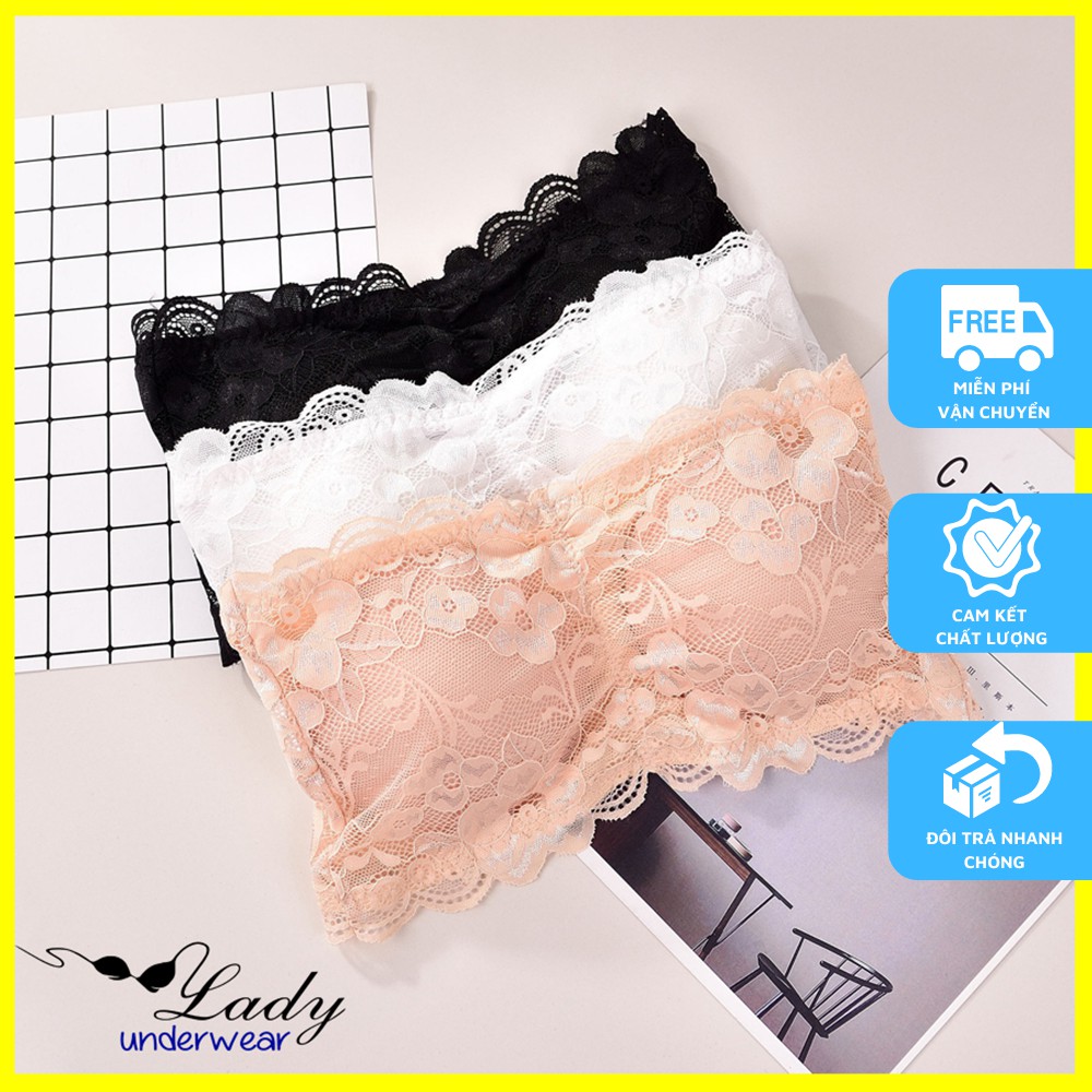 Áo Bra quây ren sexy nóng bỏng, Áo Bralette ren không dây gợi cảm chống tụt