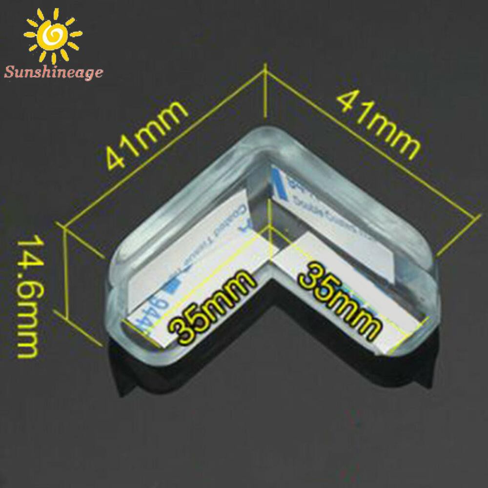 Bộ 4 Tấm Nhựa Chữ L Bọc Cạnh Bàn Hỗ Trợ Bảo Vệ An Toàn Cho Bé
