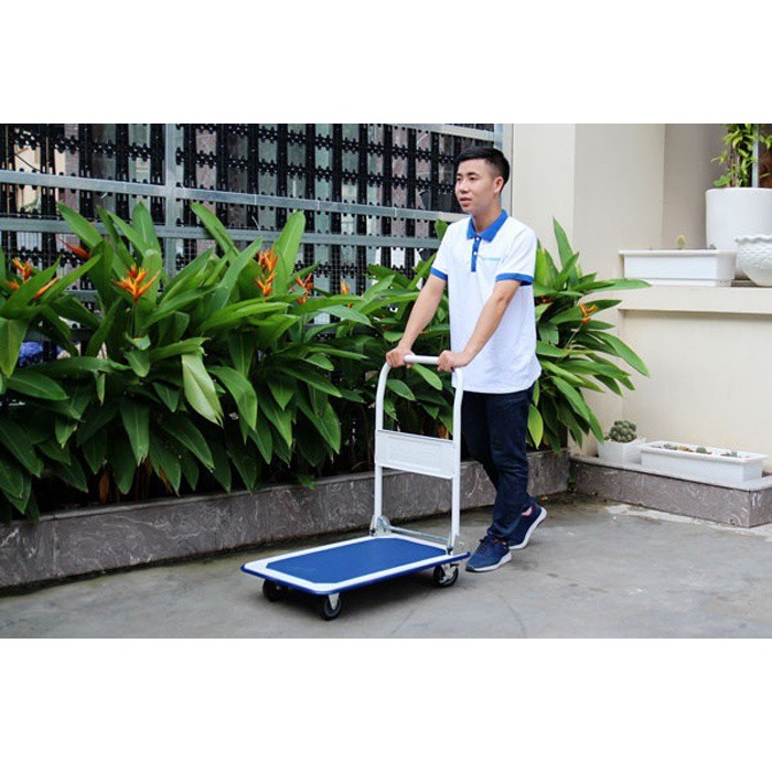 Xe đẩy hàng 4 bánh sàn thép ADVINDEQ TL-150