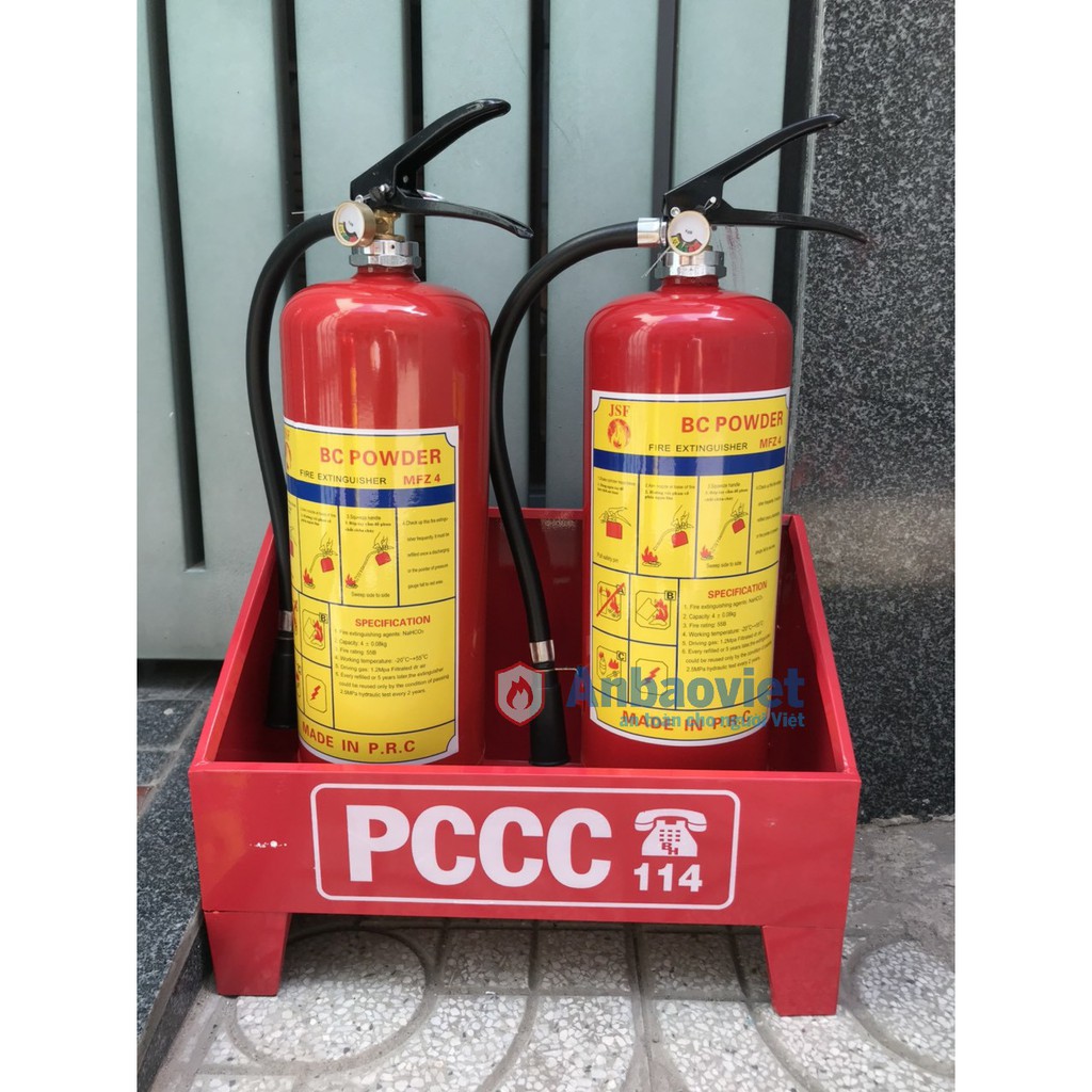 Bình chữa cháy bột 4kg – MFZ4 nhập khẩu chính hãng, tiêu chuẩn PCCC
