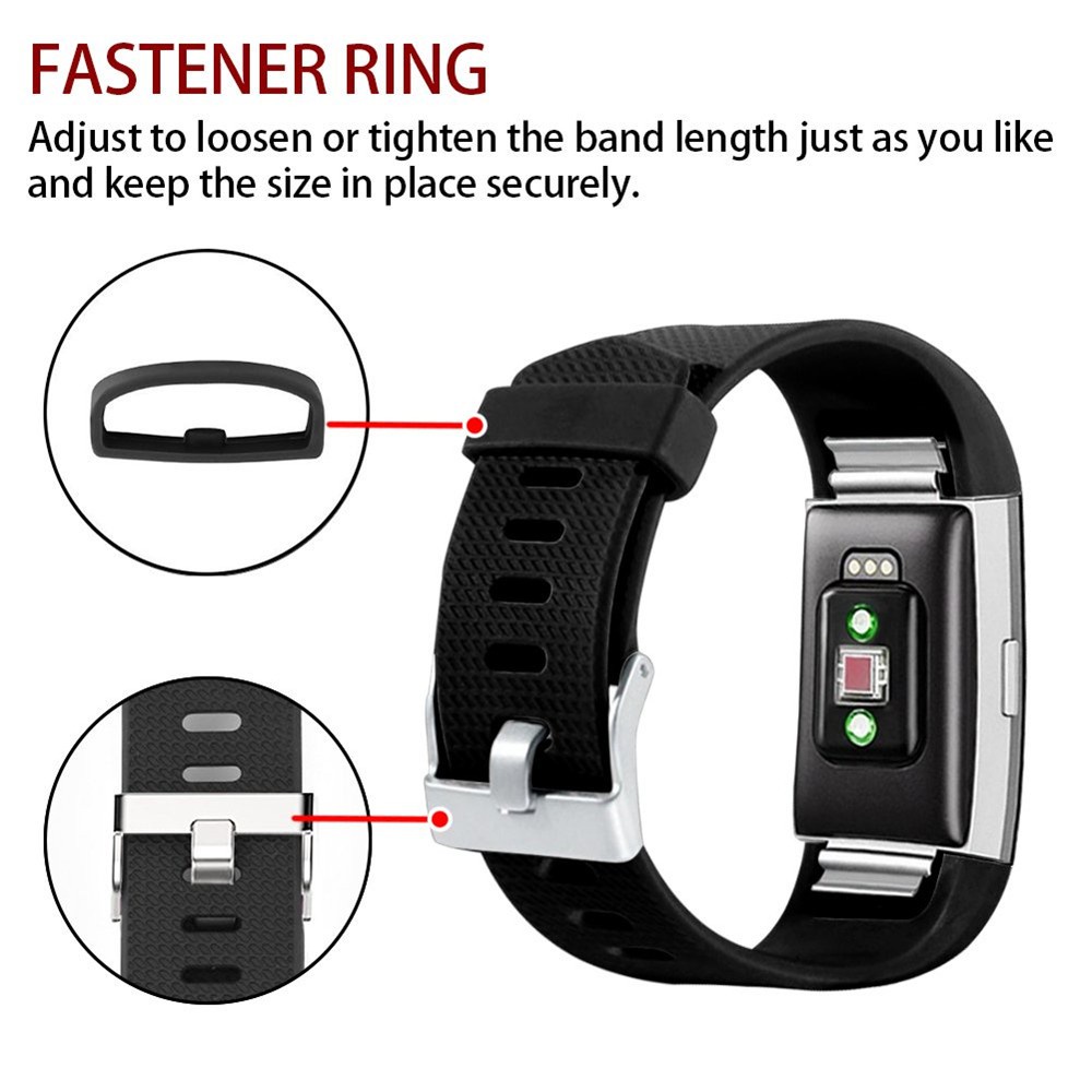 Dây đeo Silicon cho đồng hồ thông minh Fitbit Charge 2