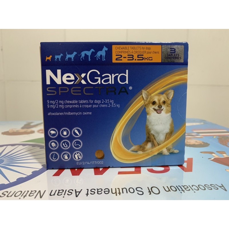 1 viên nexgard spectra 2-3,5kg