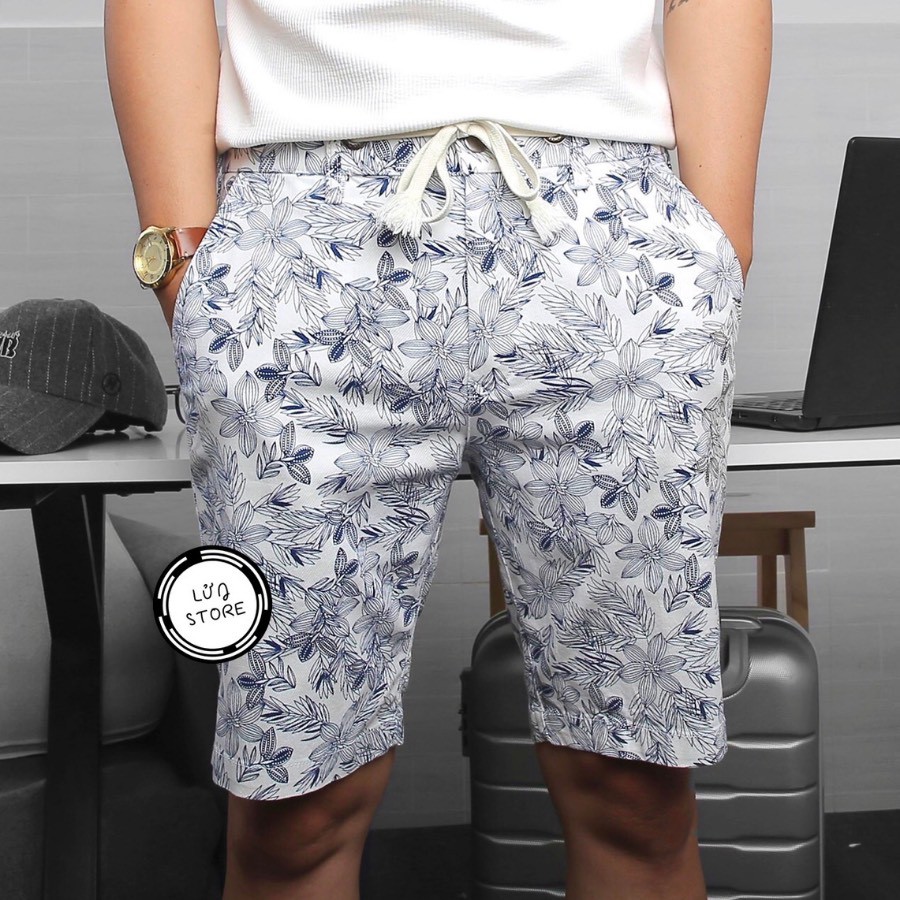 Quần short nam kaki lưng thun cao cấp - Vải kaki dày dặn co dãn, kiểu dáng trẻ trung năng động - PB01