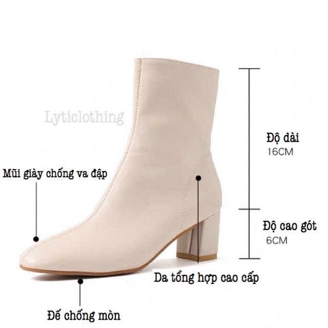 Boots da khoá lệch Hàn quốc g2