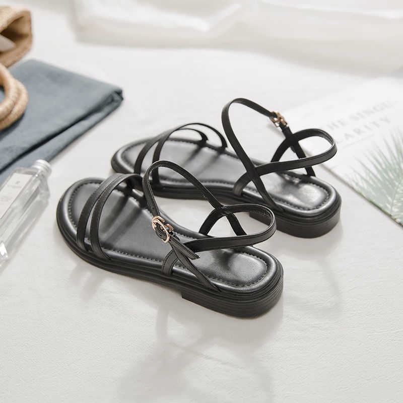 Sandal Đế Bằng Thiết Kế Mới Đơn Giản Thời Trang Mùa Hè 2022 Dành Cho Nữ