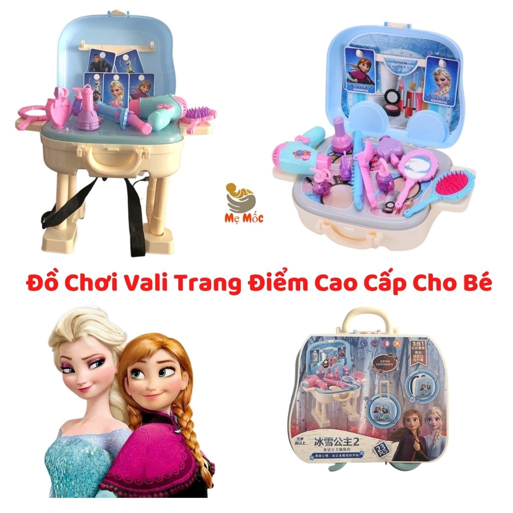 Đồ Chơi Vali Trang Điểm Công Chúa Elsa Cao Cấp Có Dây Đeo Cho Bé Yêu, Shop Bố Mốc