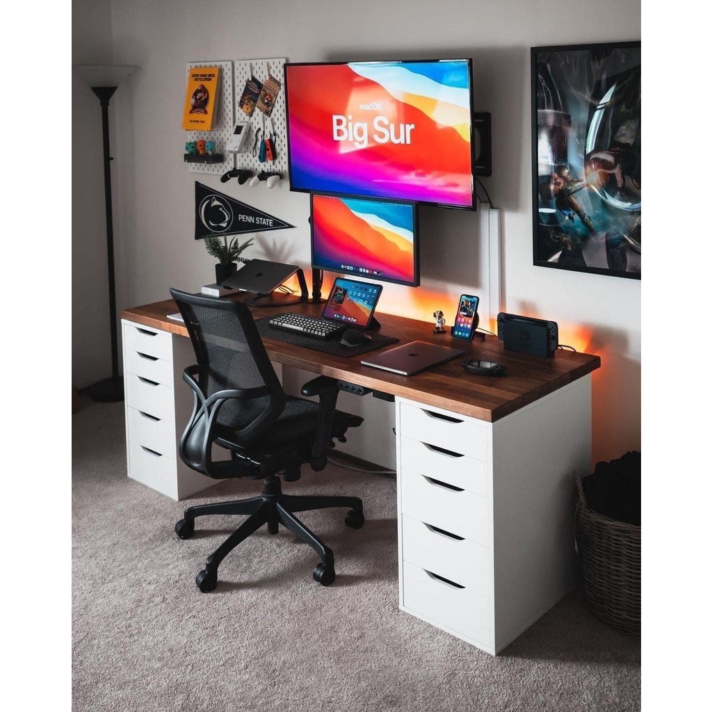 Bàn Gaming IKEA - Đủ kích thước DxRxC 140x60x75, 160x60x75, 180x60x75, 200x60x75