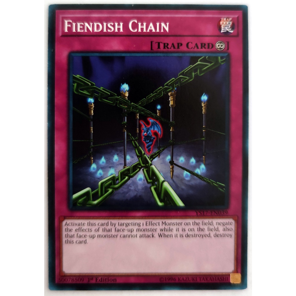 [Thẻ Yugioh] Fiendish Chain |EN| Common (Duel Monsters)