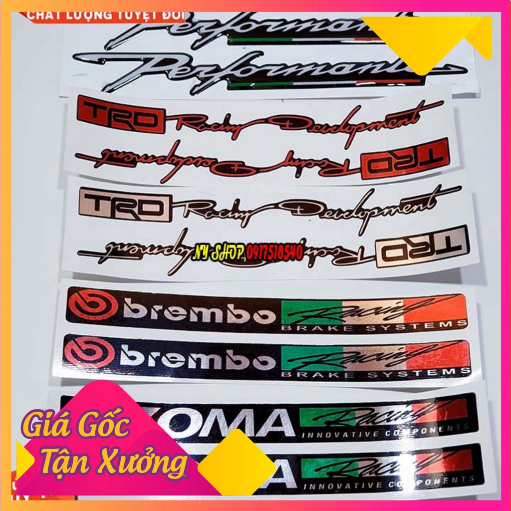 Tem hông và tem phuộc các loại.  (Ảnh Sp thật)