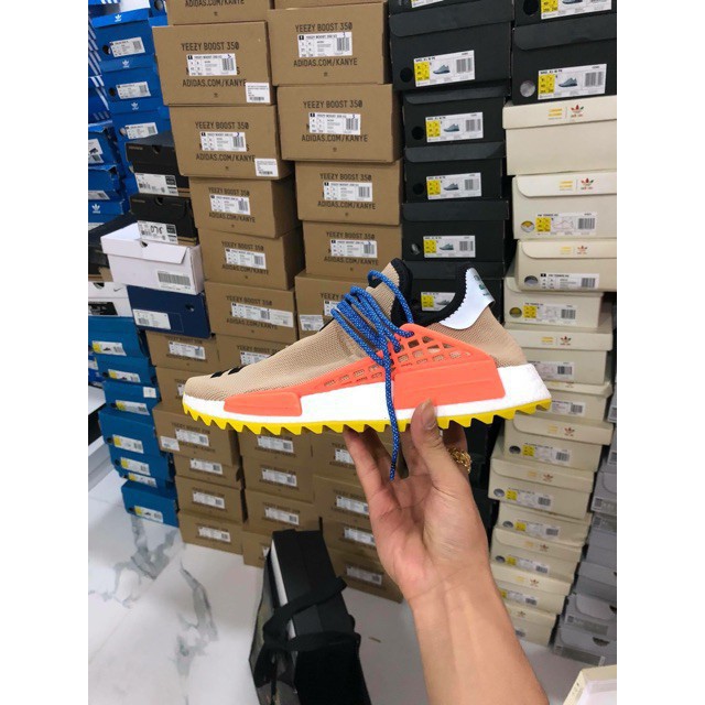 Giày Thể Thao Human RACE vàng kem_Giaysneaker