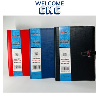 Sổ còng bìa da B5 kèm 100 tờ giấy kẻ ngang Heeton A16848