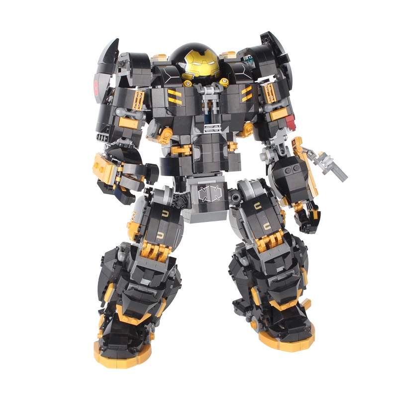 Đồ chơi lắp ráp Hulkbuster Black - Jisi 7142 Xếp hình thông minh Marvel Hulkbuster - Đồ chơi trí tuệ