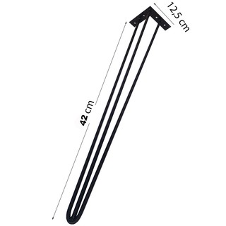 Chân bàn sắt hairpin cao 42cm tặng kèm ốc vít