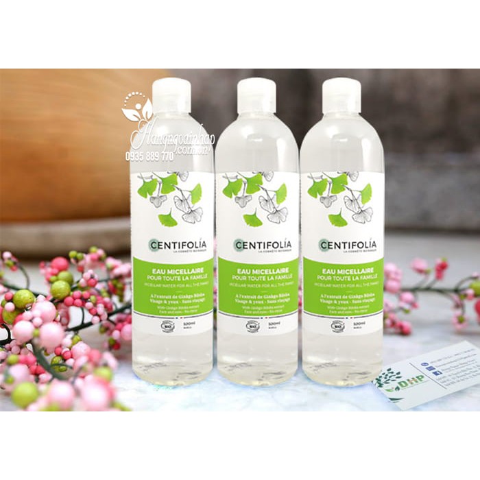 NƯỚC TẨY TRANG RAU MÁ CENTIFOLIA MICELLAR WATER 500ML CHÍNH HÃNG