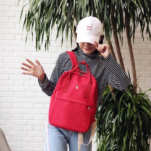 Balo đi học vải bố cực đẹp , balo du lịch thời trang ulzzang