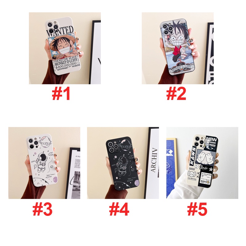 Ốp Điện Thoại Silicon Dẻo Astronaut Chống Vỡ For iPhone 11 11 Pro Max iPhone 12 12 Pro Max X XS XR XS Max 7 7 Plus 8 8 Plus Camera Protection Anti Fall Back Phone Casing