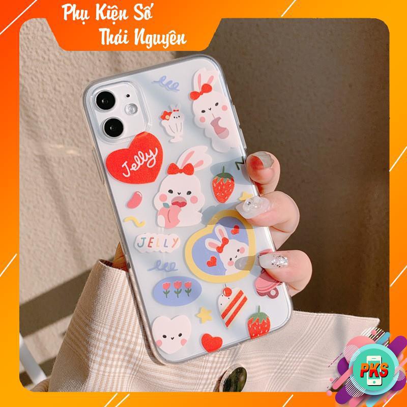 Ốp lưng iphone Cô Gái Thỏ Chibi 6/6plus/6s/6s plus/6/7plus/8plus/x/xs/xs max/11/11 promax DT01 -Hồng Anh Case