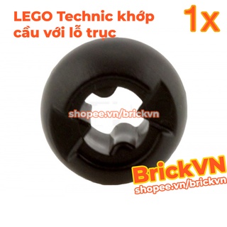 [1 Cái] LEGO Technic Khớp Nối Cầu Với Lỗ Trục Xuyên Tâm, Màu Đen ID 4286267 53585