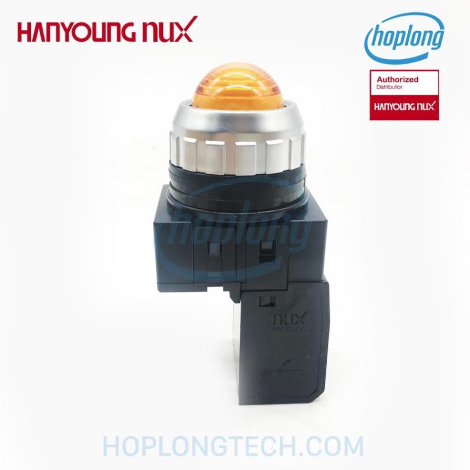 HanYoung CRP-25DY Đèn báo Hanyoung Nux 24VDC phi 25 màu vàng dạng lồi