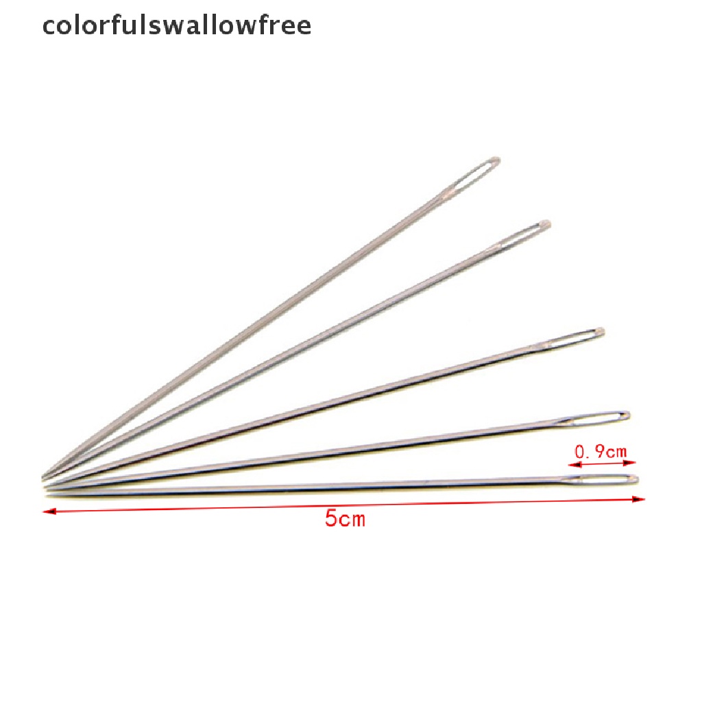 Colorfulswallowfree 25PCS High Hardness Stainless Steel Sewing Needle Cross Sewing Clothes Needles ABC
