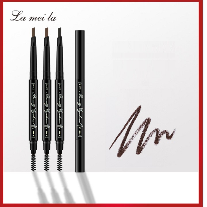 Bút Chì Kẻ Mày Lameila Double Eyebrow Pencil MXx