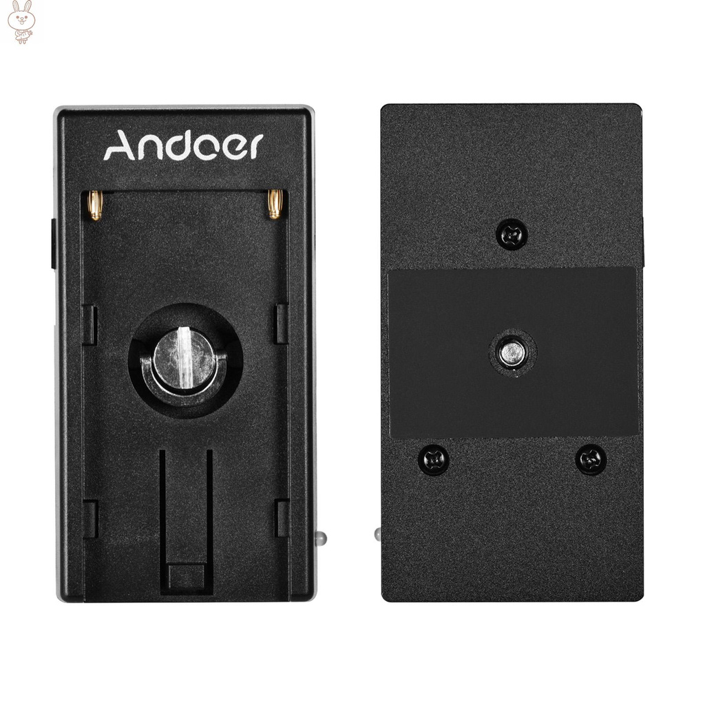 Only♥Andoer NP-W126 Dummy Battery Coupler with Spring Cable + NP-F970 F750 Battery Plate Holder Compatible with Fuji Cameras X-A1/X-A2/X-A3/X-E1/X-E2/X-M1/X-Pro/X-T1/X-T2/X-T10/HS33EXR/HS35EXR/HS50EXR