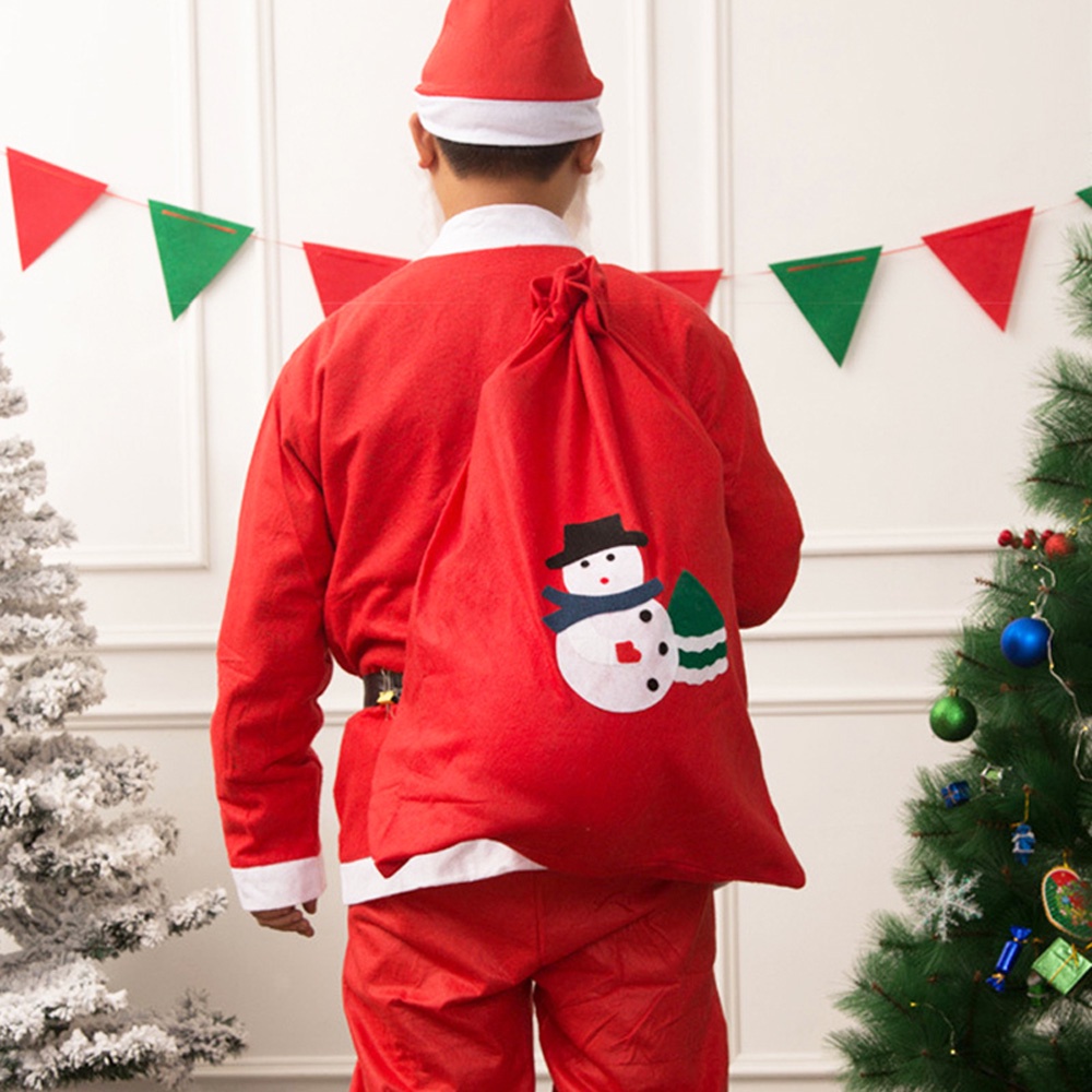 Túi đựng kẹo hình ông già Noel/tuần lộc/người tuyết/ông già Noel sáng tạo trang trí Giáng sinh năm mới