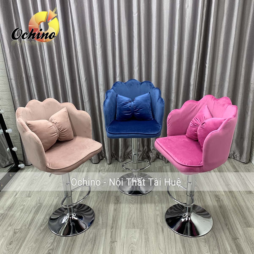 Ghế Chụp Hình, Ghế Quầy Lễ Tân Mẫu Vương Miện Sang Chảnh ( Ảnh Thật Shop Chụp)