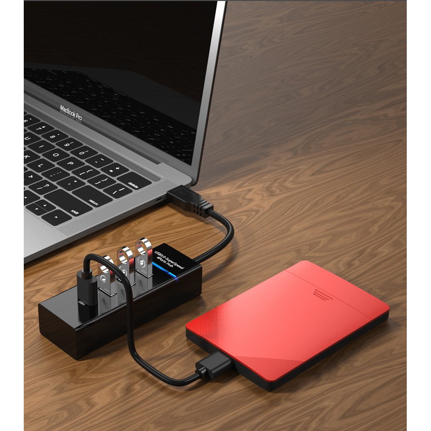 Bộ chia USB HUB 3.0 chia 1 ra 4 cổng usb CHÍNH HÃNG