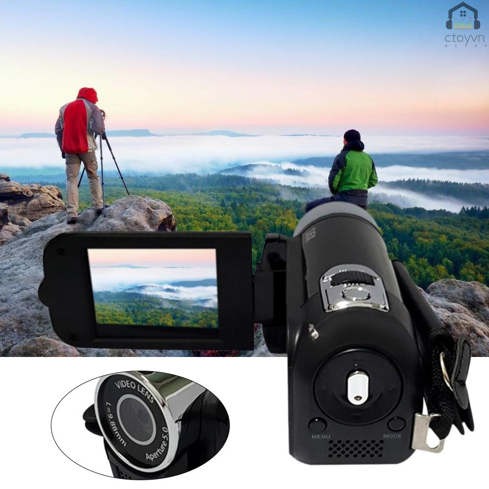 Camera kỹ thuật số 16X F-ocus Zoom thiết kế màn hình 2.7inch hỗ trợ thẻ nhớ TFT | BigBuy360 - bigbuy360.vn
