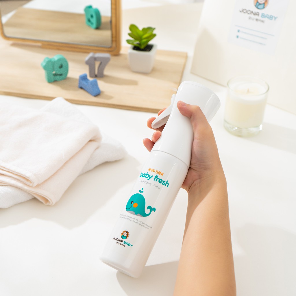 Xịt diệt khuẩn, khử mùi cho đồ chơi, bình sữa, núm ti giả Baby Fresh an toàn cho bé 300ml - JOONA BABY Việt Nam