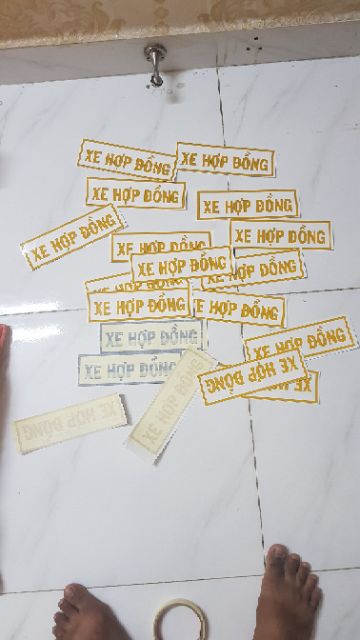 Chữ decal 3m XE HỢP ĐỒNG