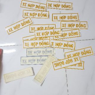 Chữ decal 3m XE HỢP ĐỒNG