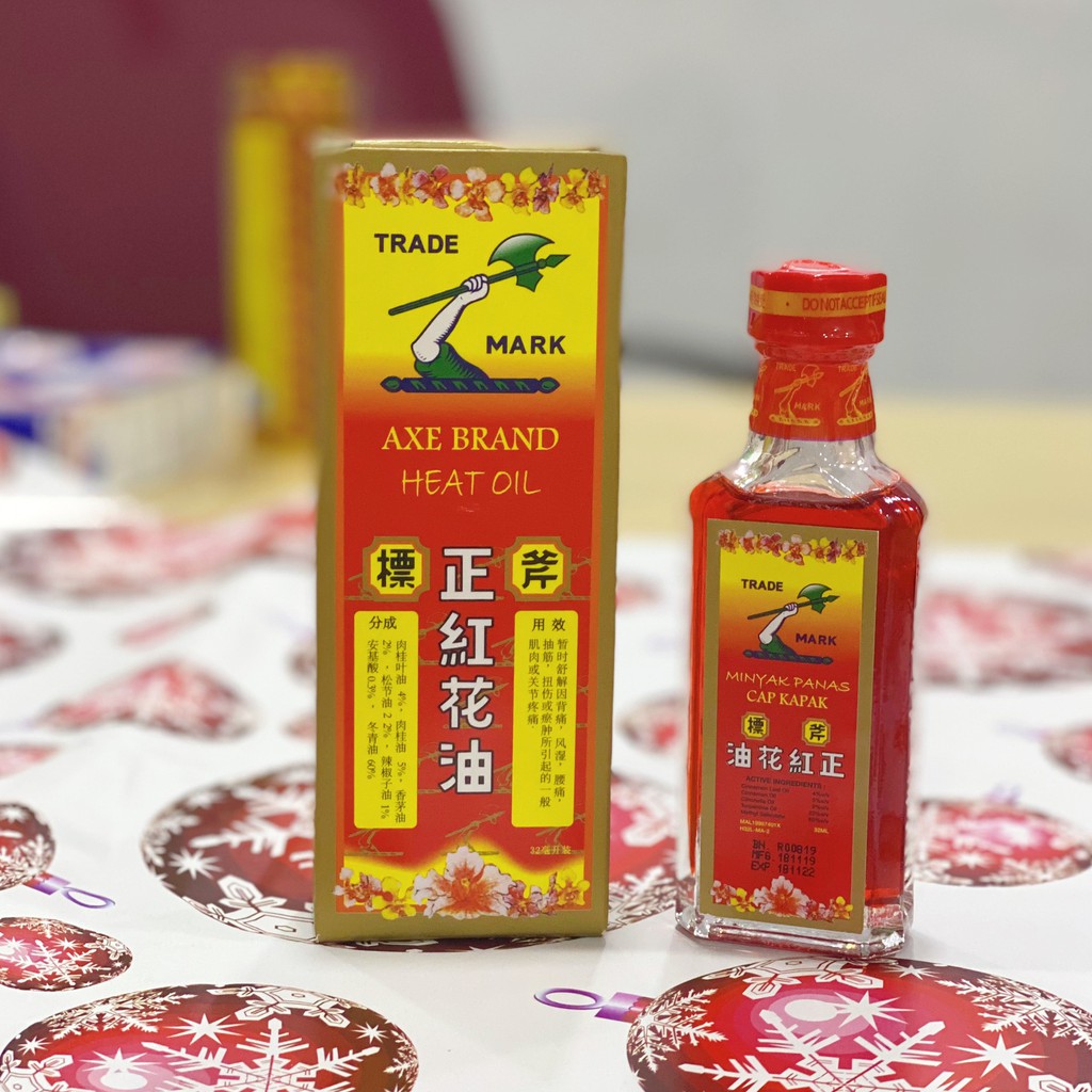 Dầu Nóng Xoa Bóp 🇲🇾MALAYSIA🇲🇾Hỗ Trợ Xương Khớp AXE BRAND Hồng Hoa Đỏ CHÍNH HÃNG