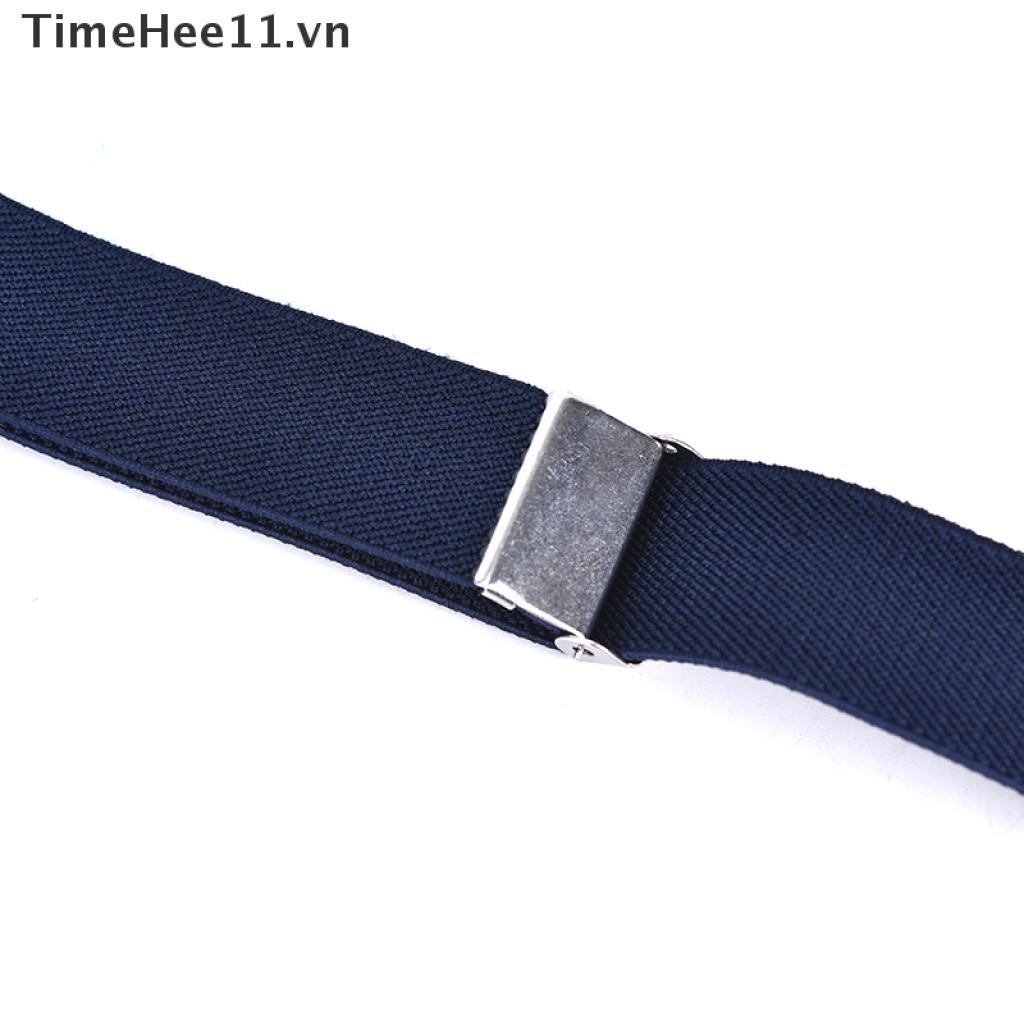 Dây Thắt Lưng Vải Canvas Co Giãn Màu Trơn Unisex Có Thể Điều Chỉnh Cho Bé Trai / Gái (Timehee11)